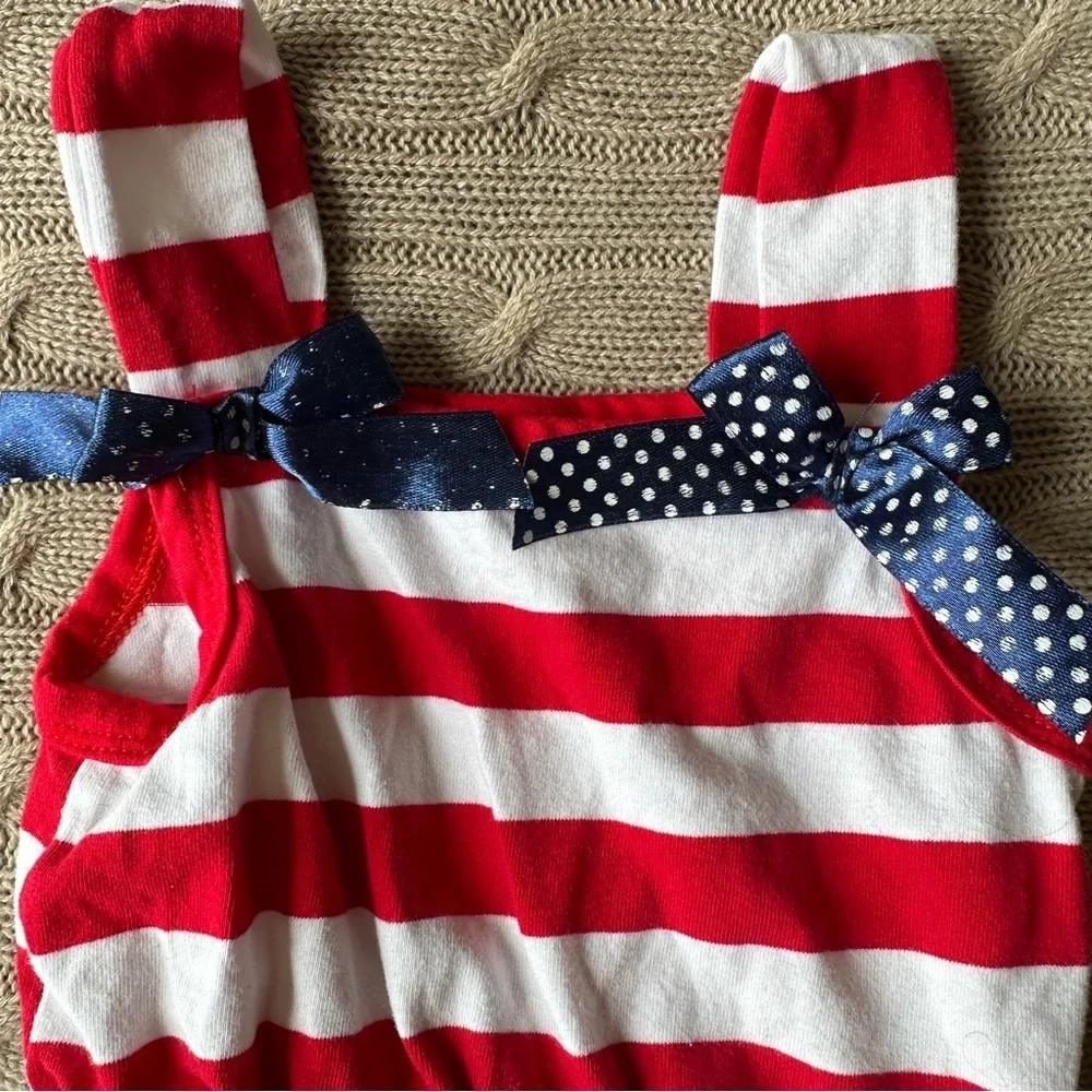EUC Carter’s 3pc Baby Girl 4th of July Dress Bundle, Stars and Stripes, 18 Mo